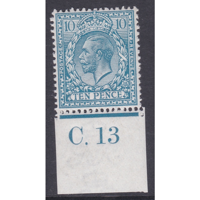 N31(-) 10d Bright Blue Royal Cypher Control C.13 Imperf MOUNTED MINT