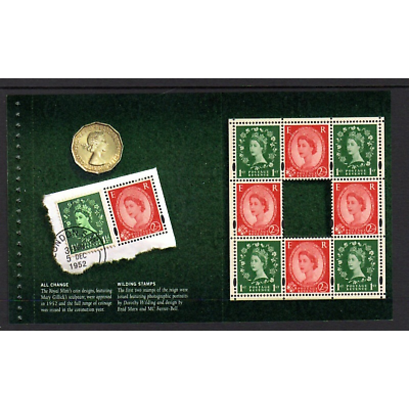 Sg2258b Gracious Accession Booklet Pane Unmounted Mint