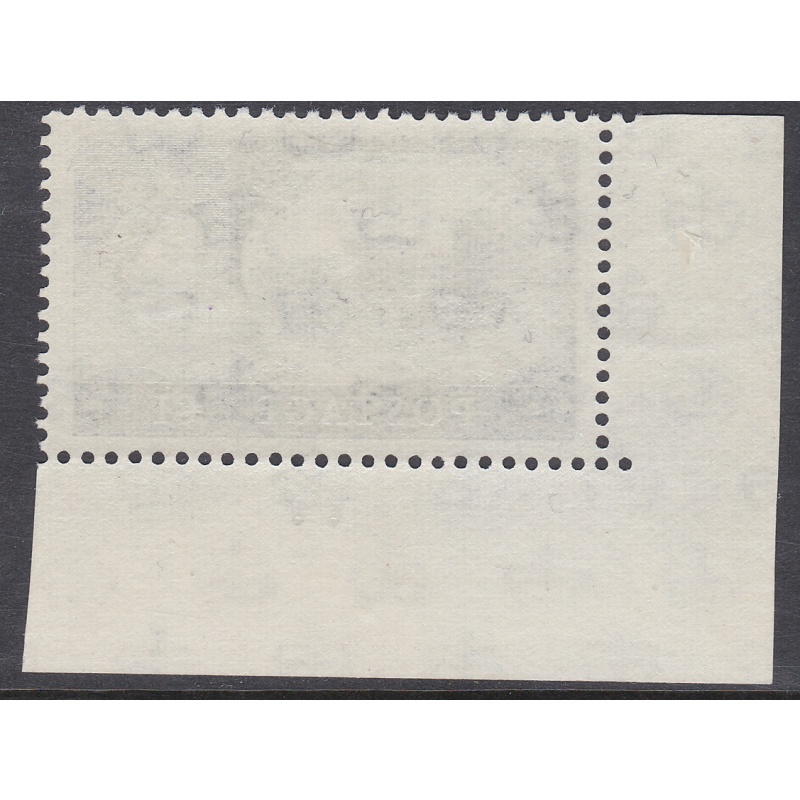 Sg598 T22a 2nd De La Rue Castle black on cream paper 2 dots corner margin U M