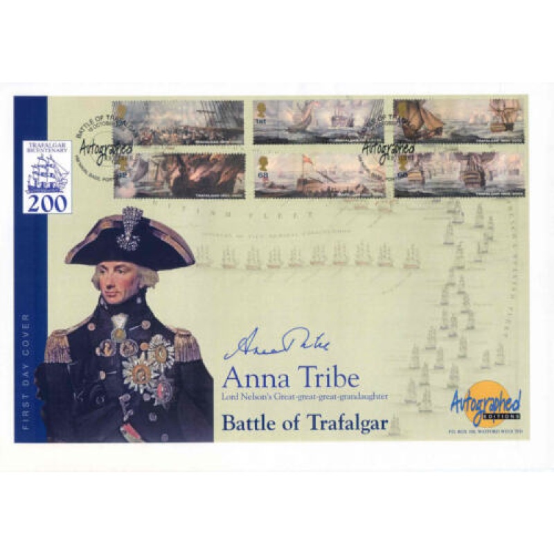 GB 2005 Battle of Trafalgar set Signed by Anna Tribe