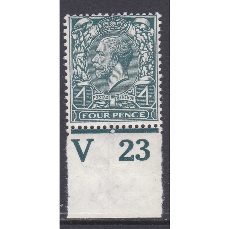 N23(3) 4d Deep Grey Green Royal Cypher control V23 Imperf single UNMOUNTED MINT