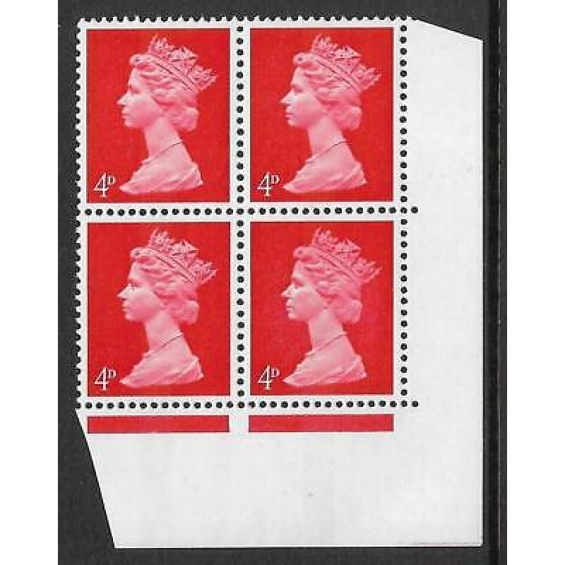 Sg U14e 4d Pre-decimal Machin with variety UNMOUNTED MINT MNH