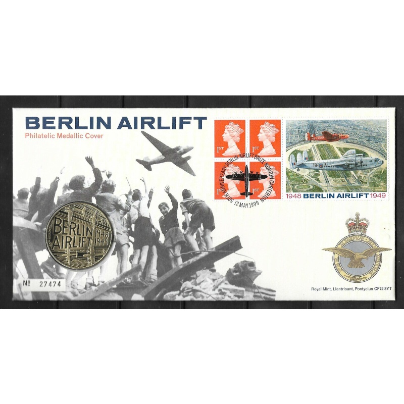 GB 1999 Berlin Airlift Coin Cover first day cover