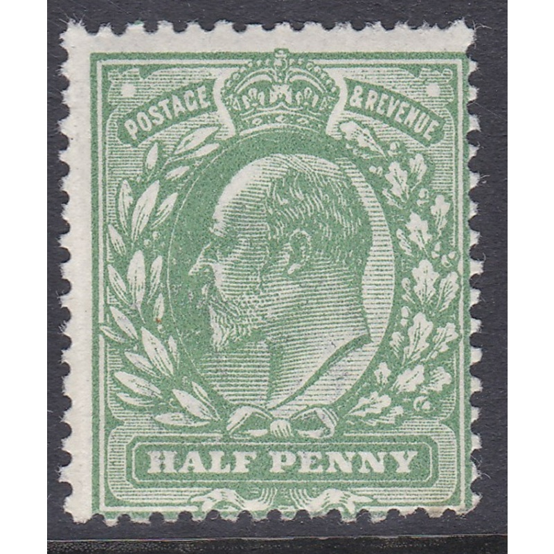 Sg 267 M3(1) Dull yellow green ½d Harrison perf 24 single Unmounted Mint