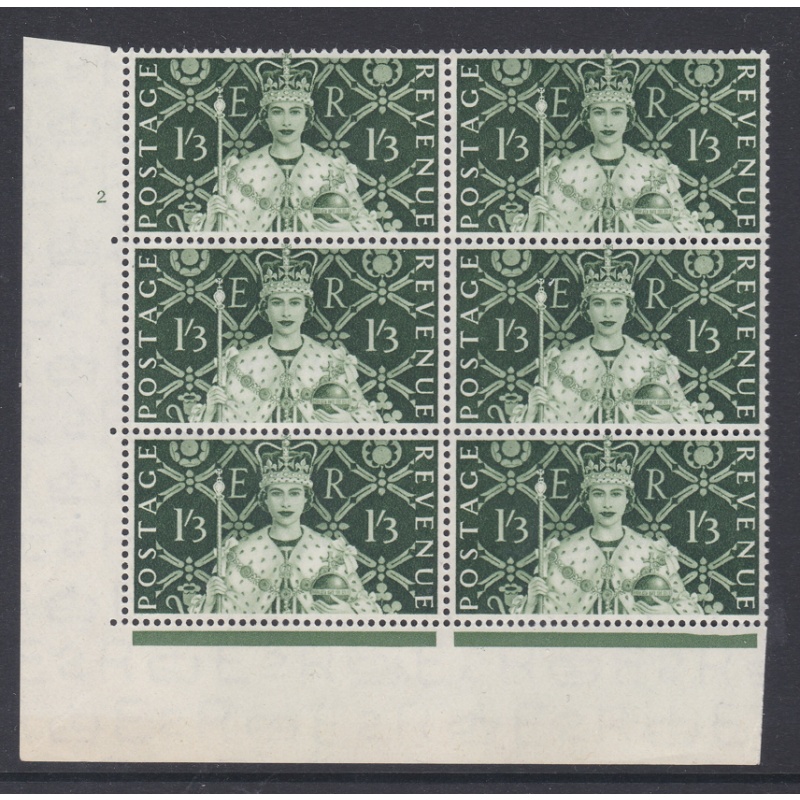 Sg534a 1953 Coronation 1/3 cylinder block 2 no with clover leaf flaw R20/1 U/M