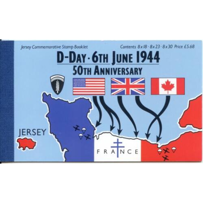 Jersey  50th Anniversary of D Day Prestige Booklet SGSB51