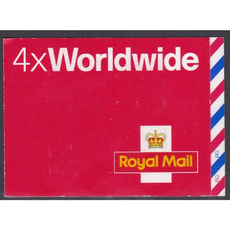 MJ2 4 x Worldwide stamps barcode booklet - Self Adhesive MINT MNH Cylinder w2w2