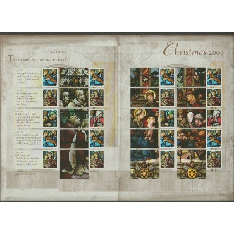 LS67 GB 2009 Christmas Smiler sheet UNMOUNTED MINT/MNH