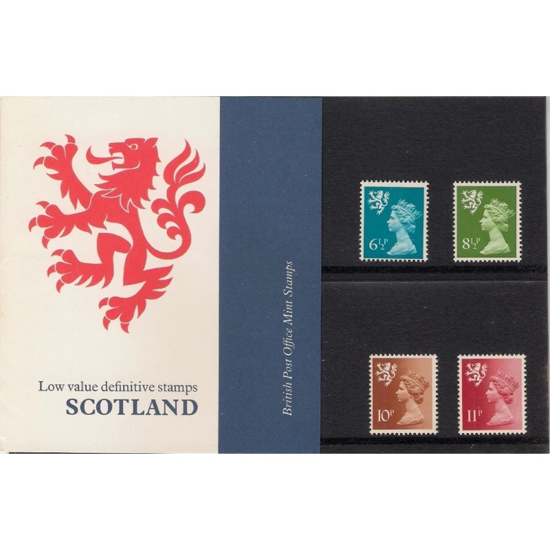 1976 Scotland Low Value Definitives Pack No. 85 UNMOUNTED MINT