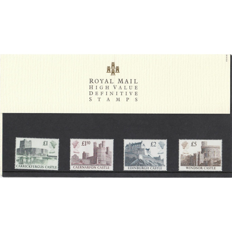 1988 Royal Mail High Value Definitive Pack no.18 Presentation pack - perfect