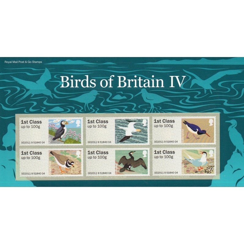 2011 Birds of Britain IV (4) Royal Mail post  Go PG UNMOUNTED MINT