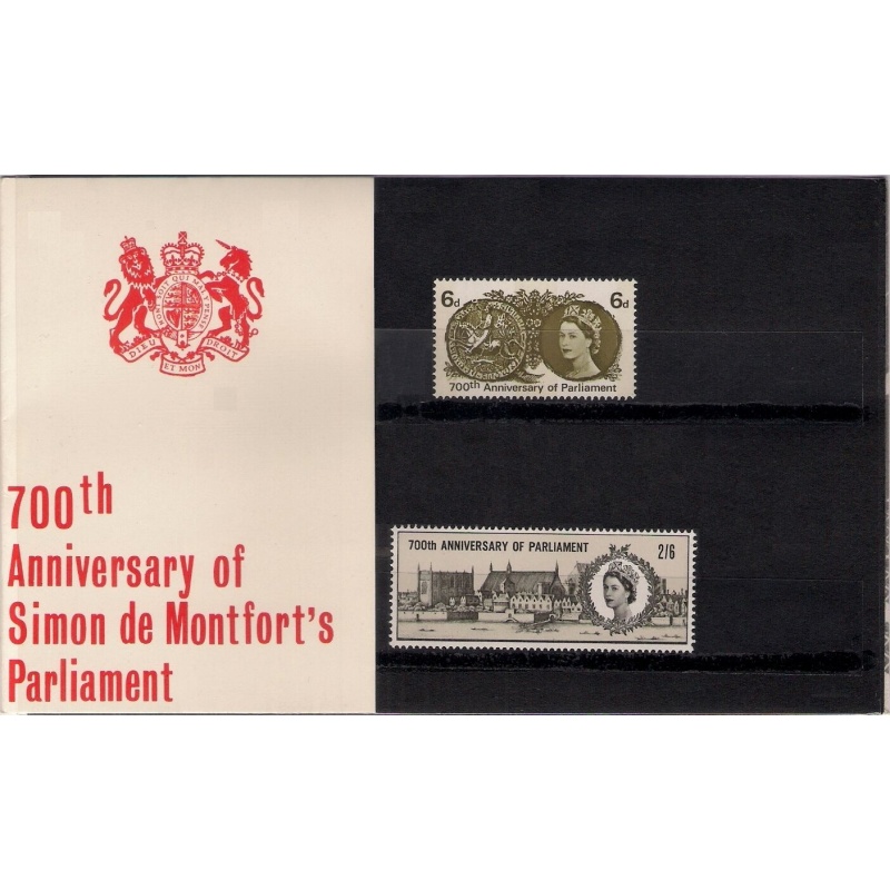 700th anniv of parliament presentation pack Unmounted Mint Sealed