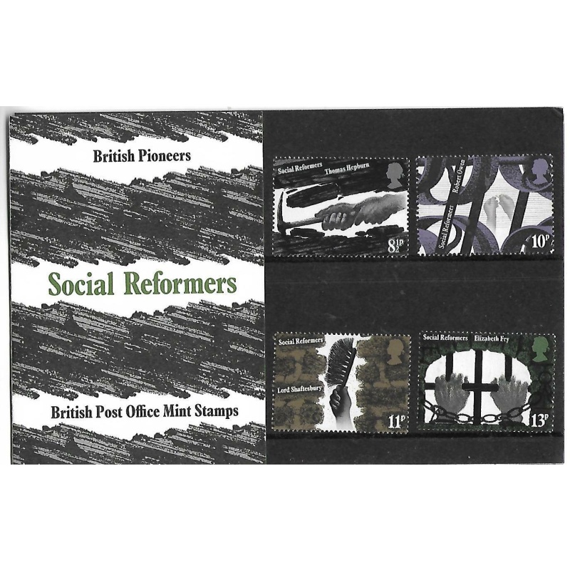 1976 Social reformers royal mail Presentation Pack Unmounted Mint