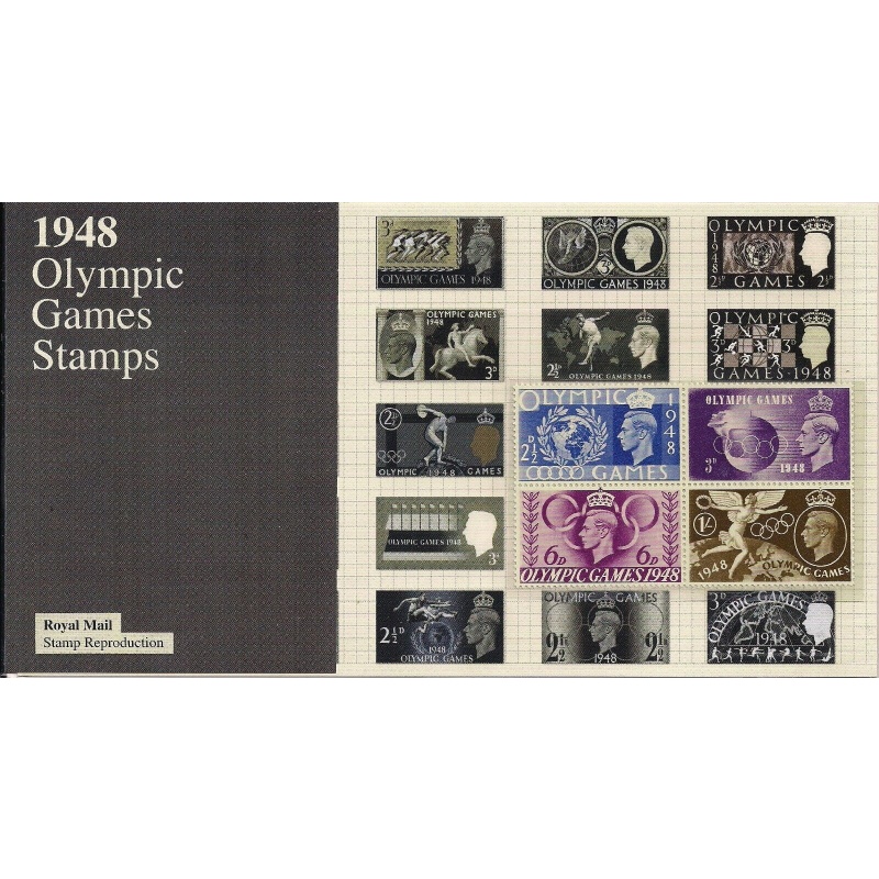 2012 1948 olympic games stamps royal mail reproduction pack UNMOUNTED MINT