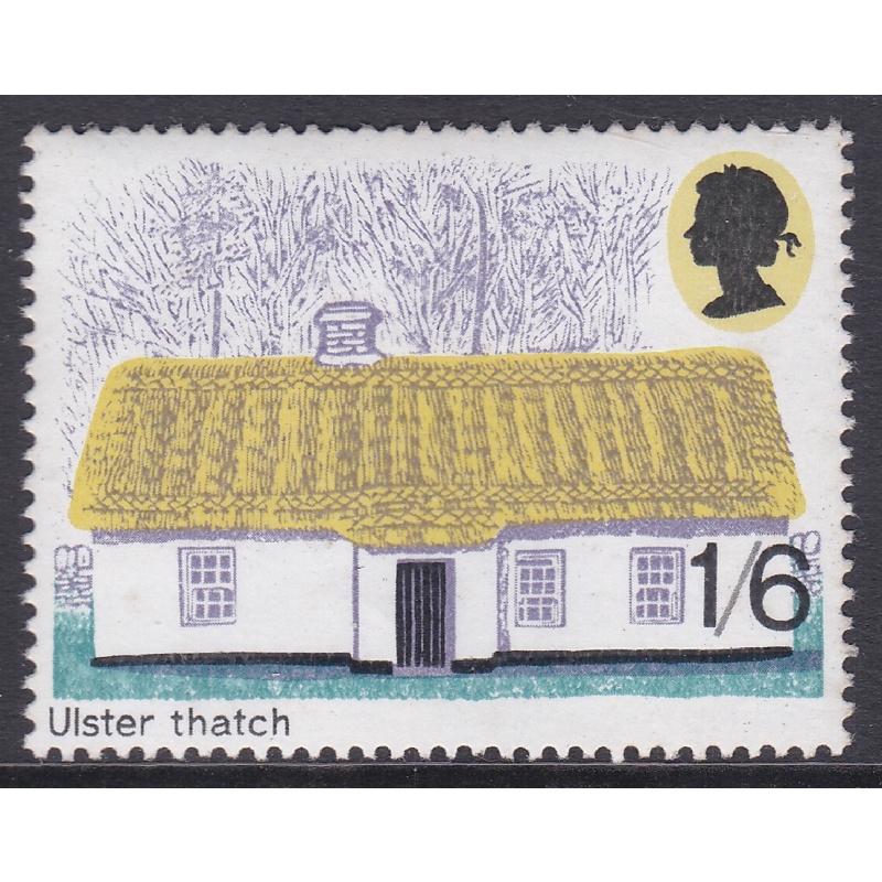 Sg818c 1 6 Cottages(Rural Architecture) Missing phos UNMOUNTED MINT MNH