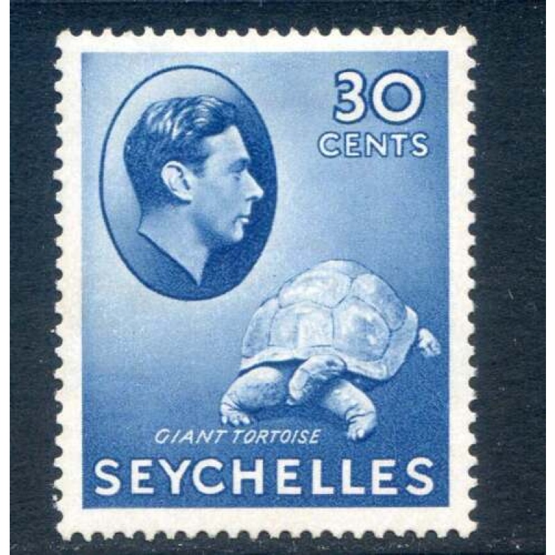 Seychelles 30c Blue SG142a Mounted Mint