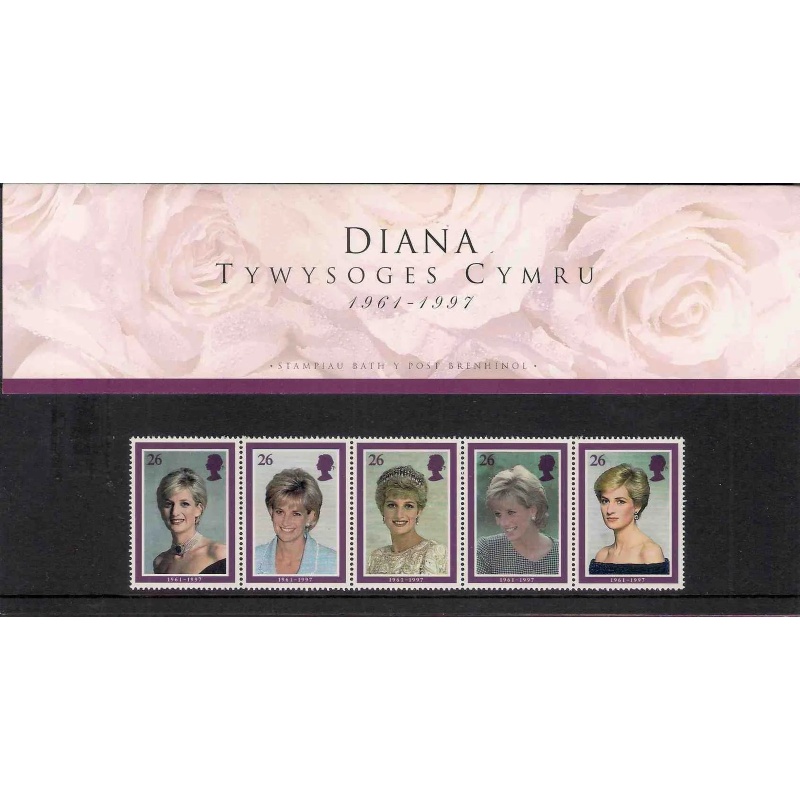 GB 1998 Diana Princess Of Wales Welsh Version Presentation pack Unmounted Mint