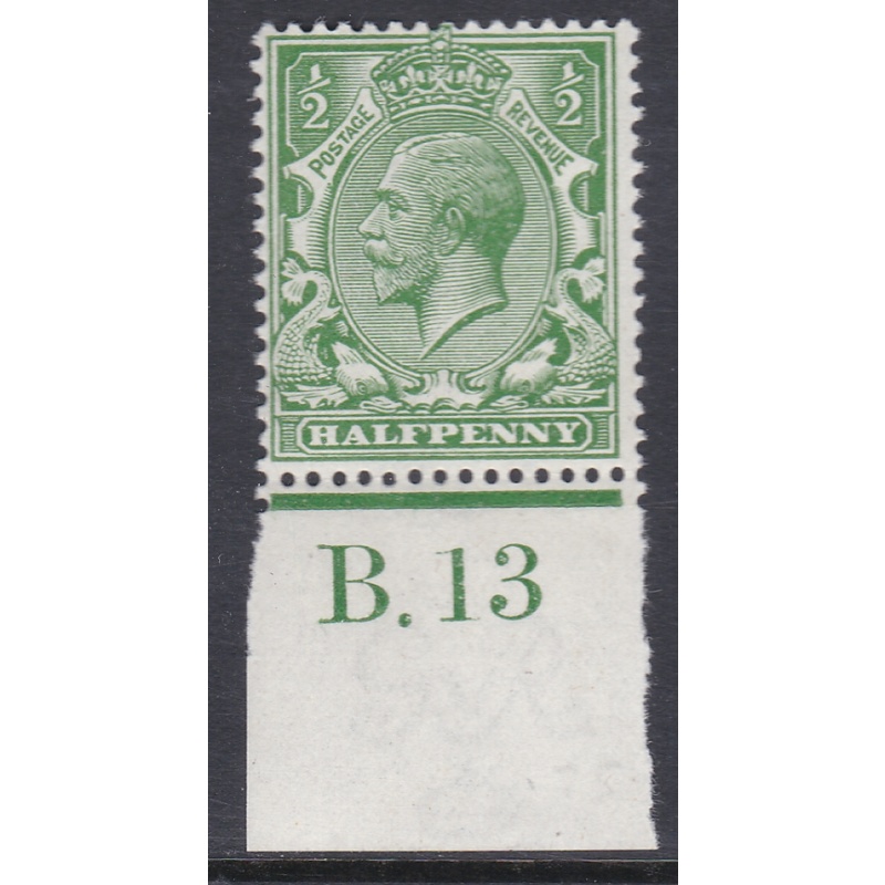 N14(6) d Bright Green Royal Cypher Control B.13 Imperf U M