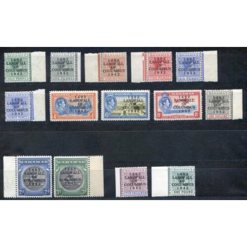 Bahamas  Columbus Set SG162 175 Unmounted Mint