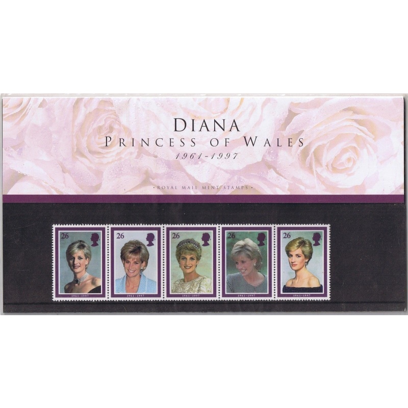 GB 1998 Diana Princess Of Wales Presentation pack Unmounted Mint