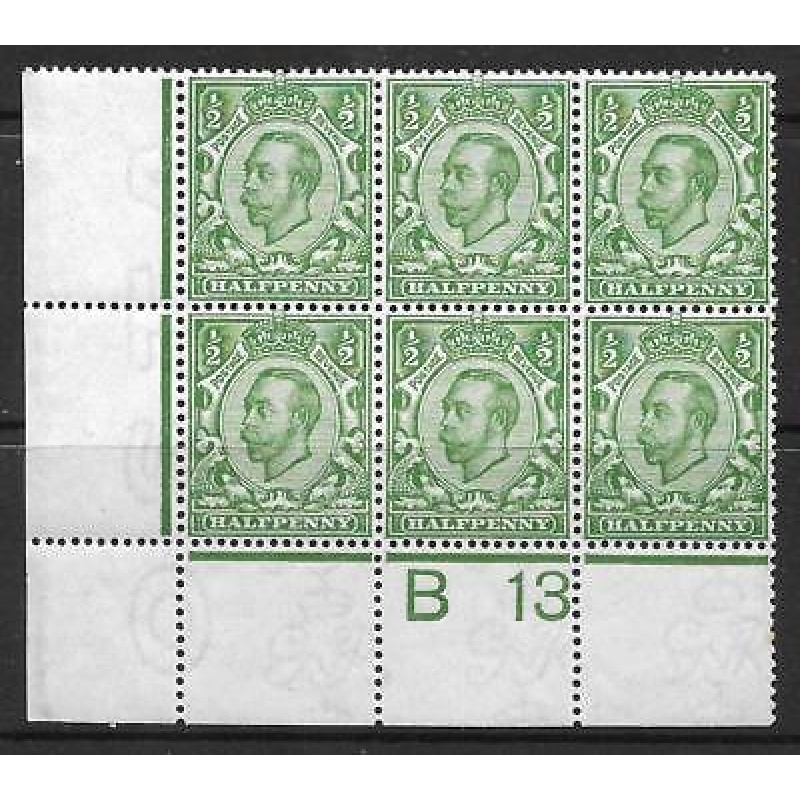 Sg 344 d Green Downey Head control B13 perf 2A UNMOUNTED MINT