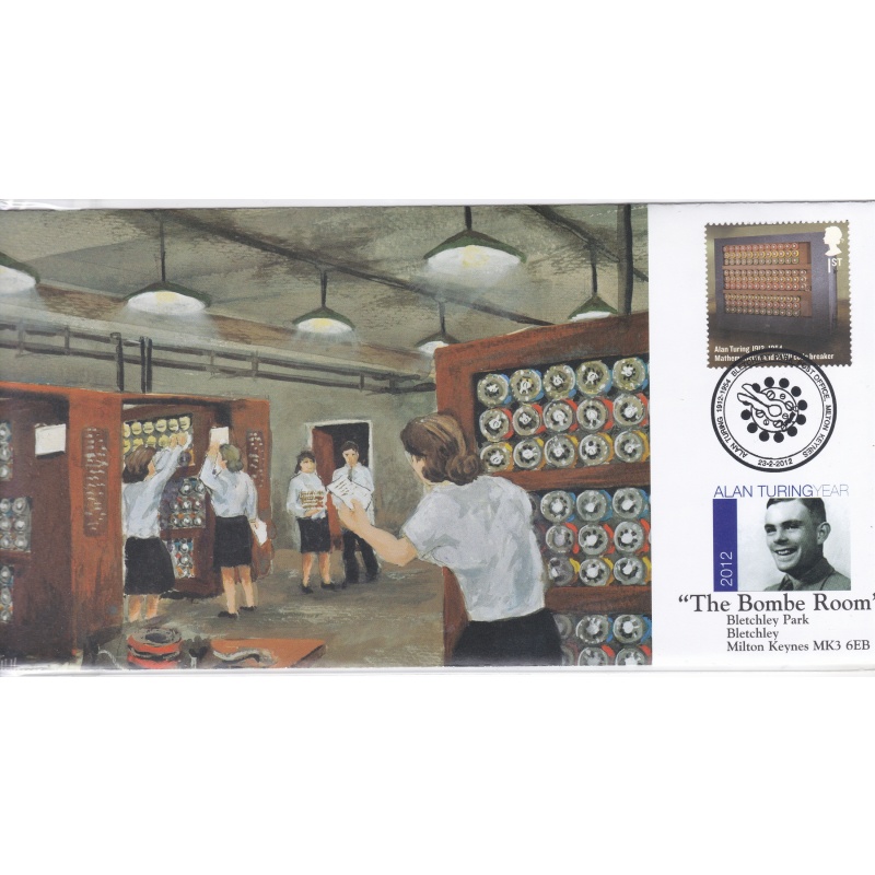 2012 Alan Turing Year Bletchley Park Bombe Room First Day Cover no. 390   500