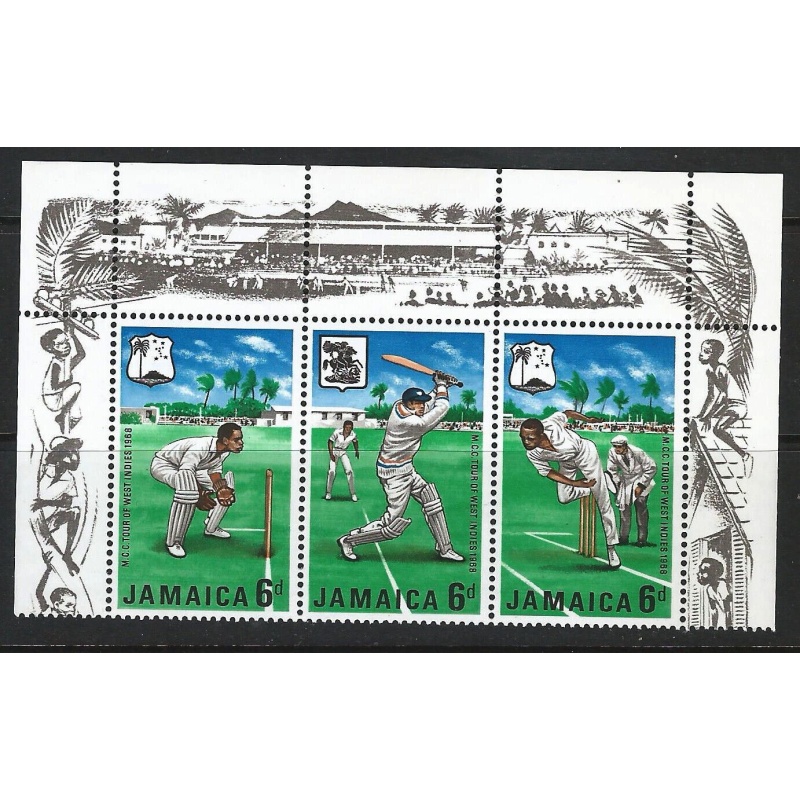 JAMAICA Sg 267 + M.CCs West Indian Tour MNH