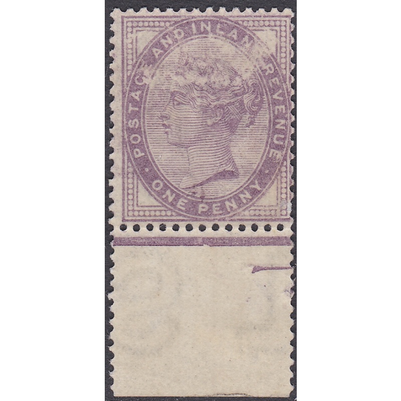 Sg172 1d lilac printed both sides unique inverted Postage watermark  (see desc!)