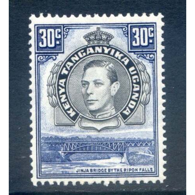 Kenya Uganda  Tanganyika 30c Black  Dull Violet-Blue SG141 Mounted Mi