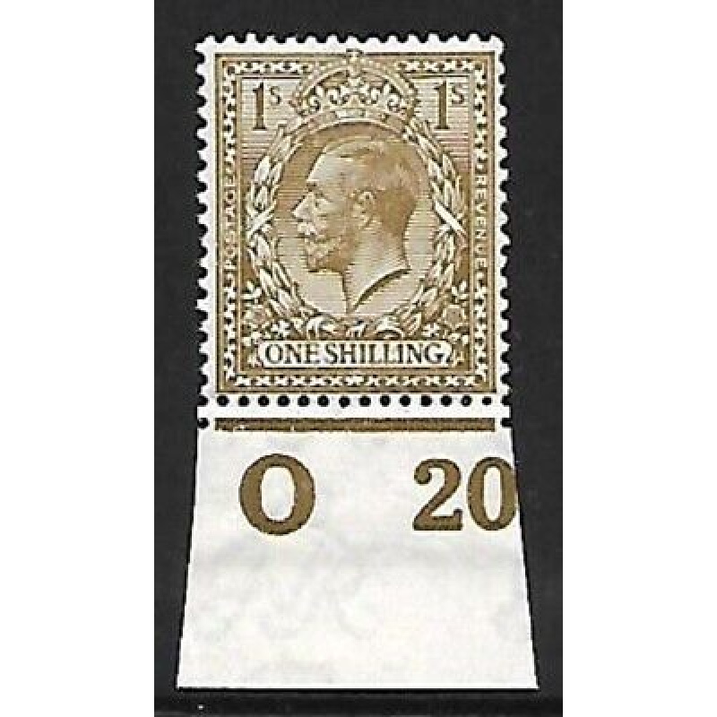 N32(9) 1 - Olive Brown Royal Cypher control O20 Imperf UNMOUNTED MINT