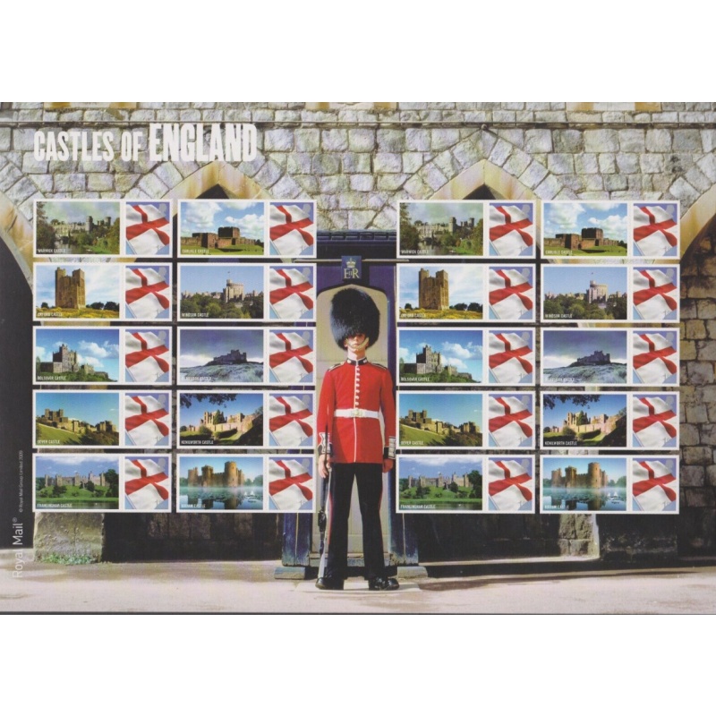 LS59 GB 2009 Castles Of England Smiler sheet UNMOUNTED MINT