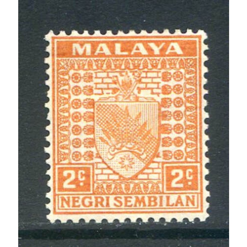 Malaya (Negri Sembilan) 2c Orange SG23 Mounted Mint