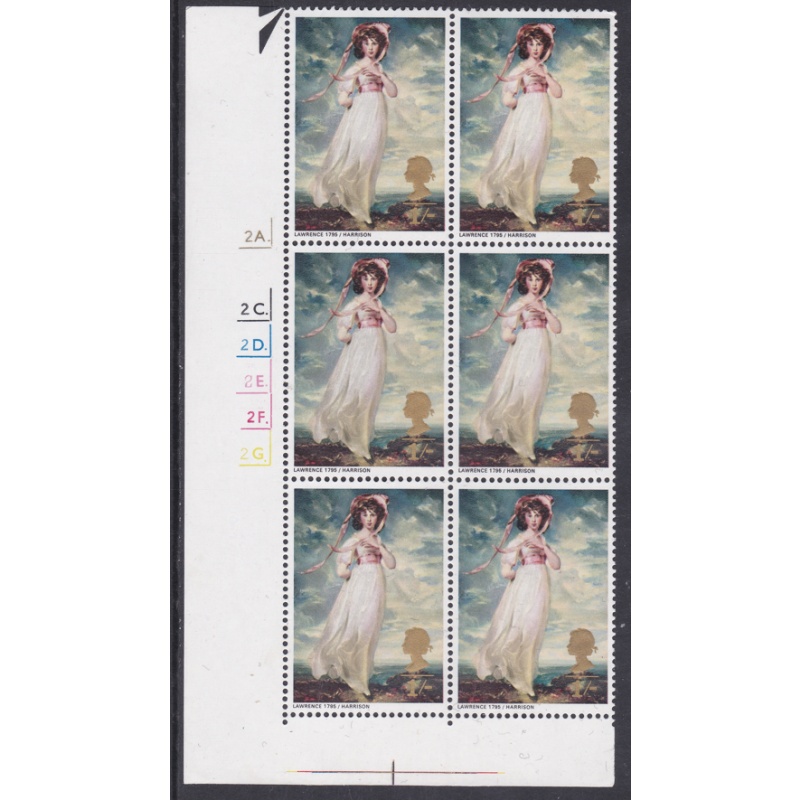 1968 Sg772d 1s Paintings Missing Phosphor  UNMOUNTED MINT [SN]