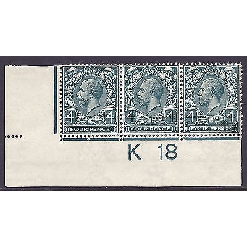 N23(7) 4d Deep Slate Green Royal Cypher Control K 18 imperf UNMOUNTED MINT MNH