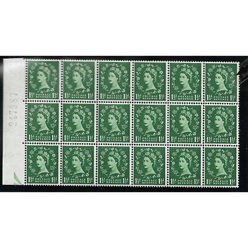 S26h 1d Wilding Edward Crown with variety - Bud on shamrock  UNMOUNTED MINT MNH