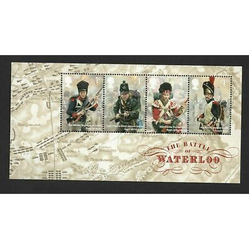 MS3734 2015 Battle of Waterloo miniature sheet UNMOUNTED MINT