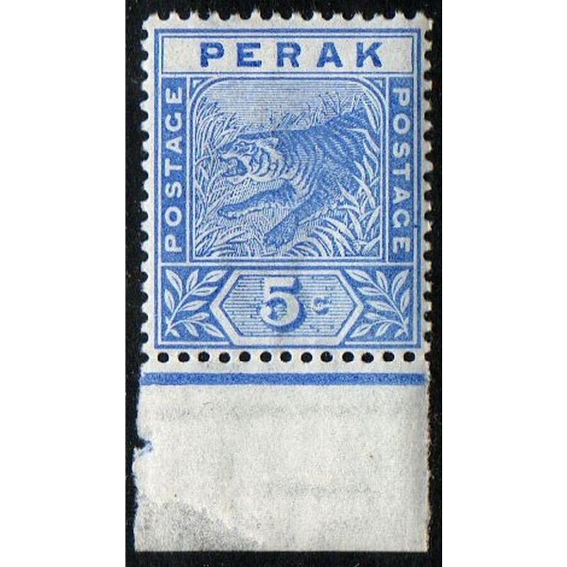 Malaya Perak Sg64 - 5c. blue 1892  MNH