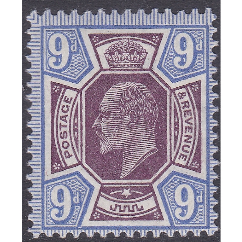 sg306a m41(2)  9d deep dull red prple + deep blue Somerset House UNMOUNTED MINT