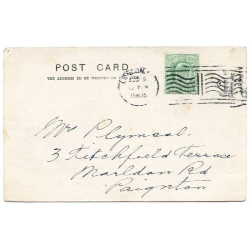 GB 1905 1d Envelope London Stockton on Tees Tower Bridge