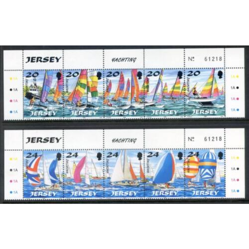 Jersey 1998 Yachting Set SG854 863 Unmounted Mint