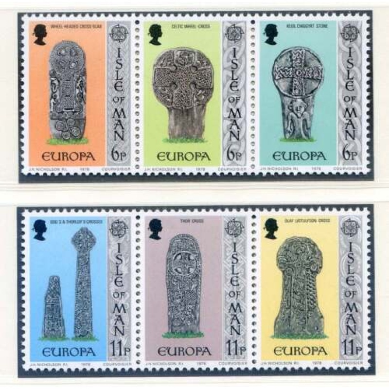 1978 Isle of Man SG133 138 Celtic  Norse Crosses Set Unmounted Mint