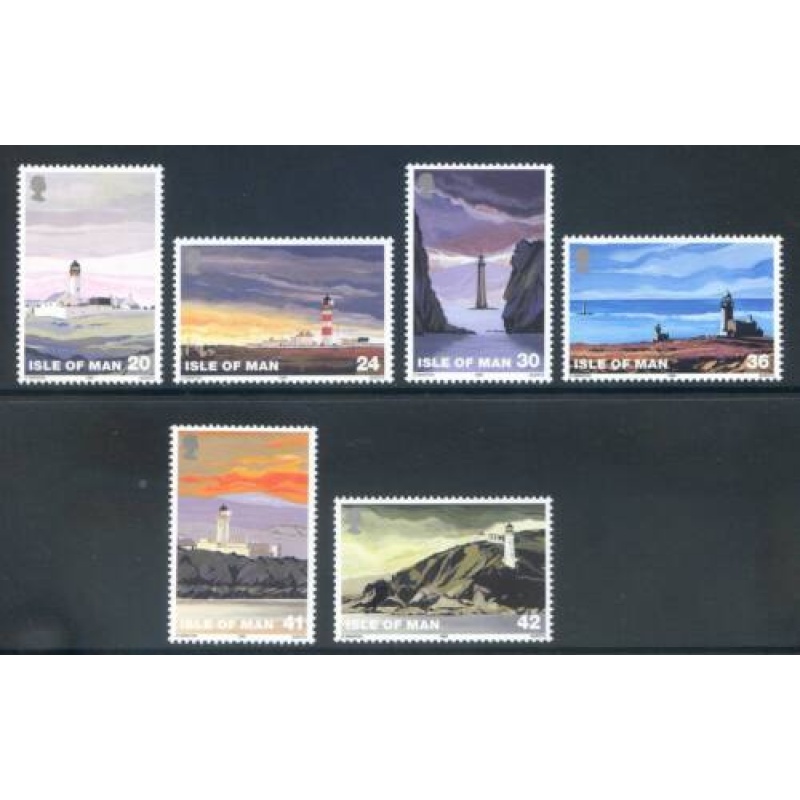 Isle Of Man 1996 Lighthouses Set SG672 677 Unmounted Mint