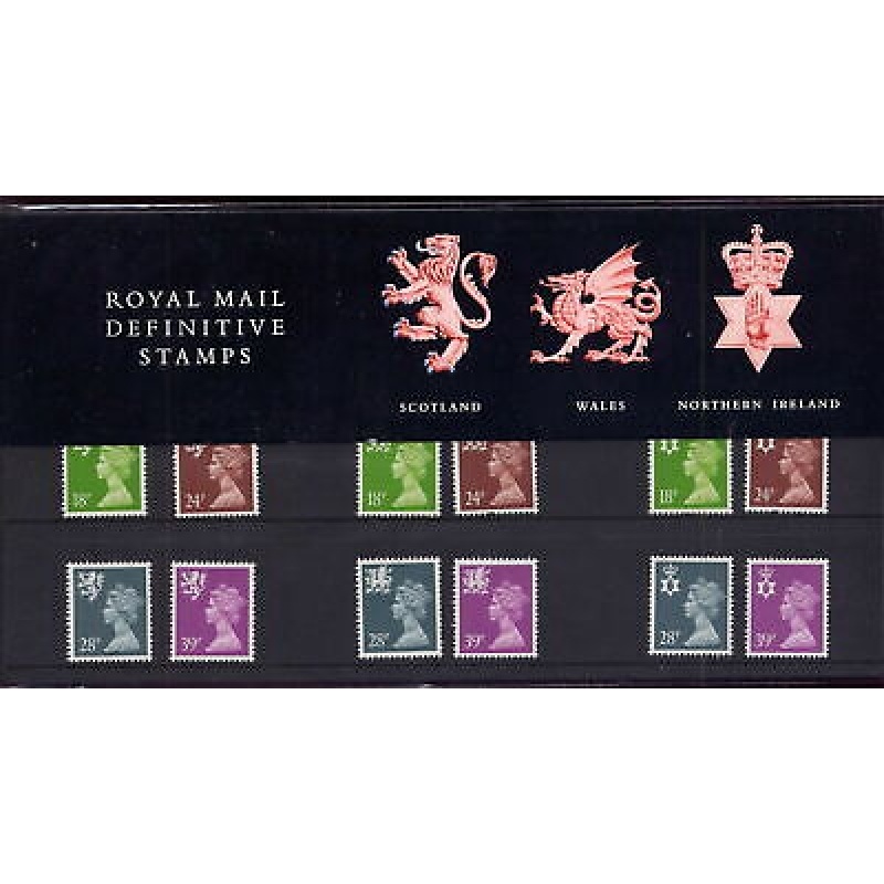 1991 Scotland Wales NI Regional Definitive Pack no.26 Presentation pack