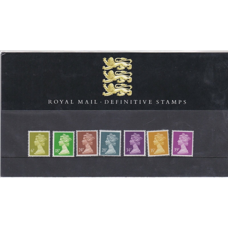 1991 Royal Mail Definitive Stamps Pack no. 25 Presentation pack UNMOUNTED MINT