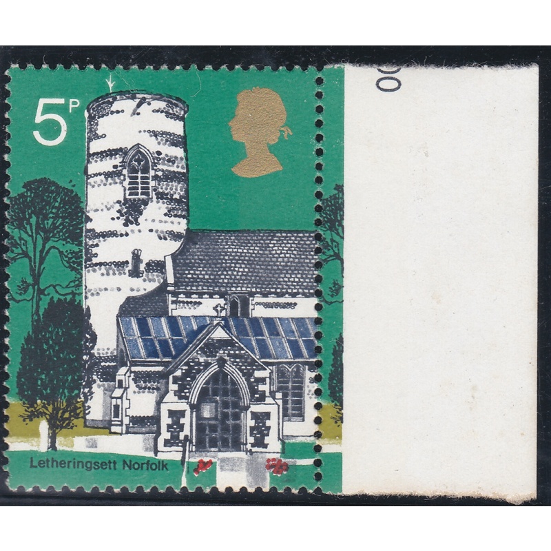 Sg906c 1972 Churches 5p Missing Embossing Unmounted Mint (E-W)