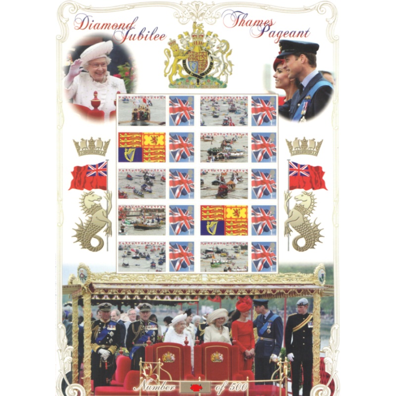 BC-383 2012 History of Britain 88 Diamond Jubilee no. 110 sheet U M