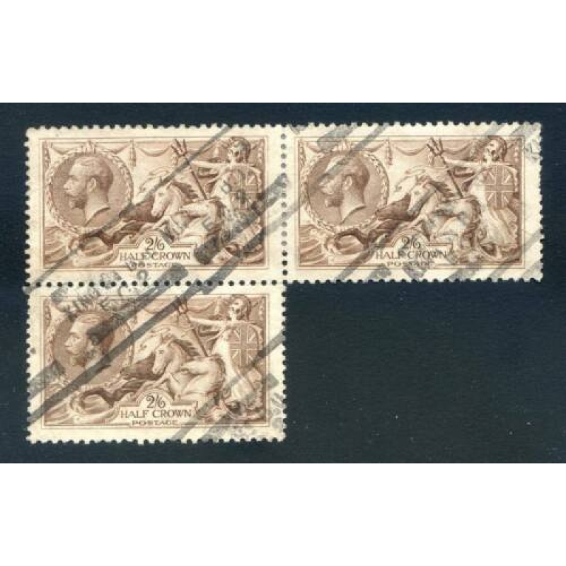 KGV 2 6 Pale Brown SG415a Fine Used Irregular Block 3