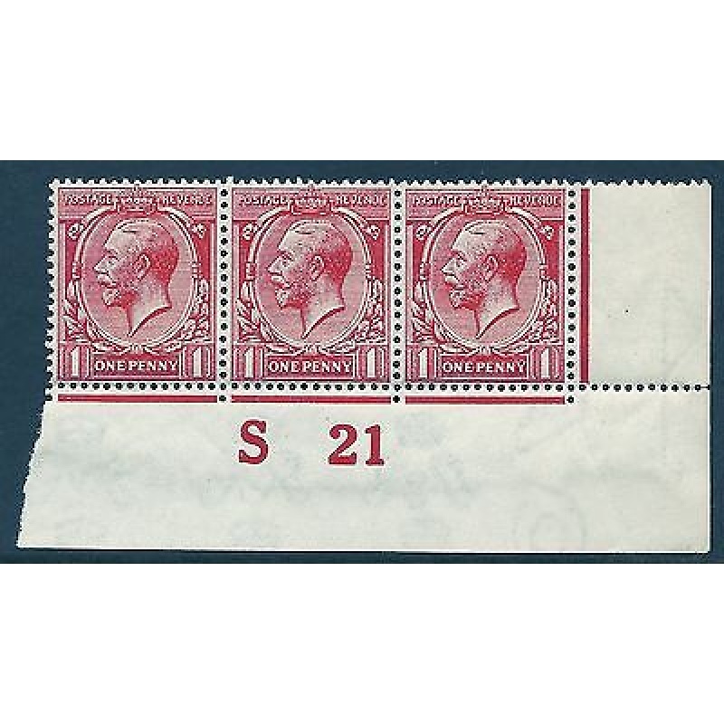 N16(12) 1d Bright Carmine Red Royal Cypher Control S21 imperf UNMOUNTED MINT MNH