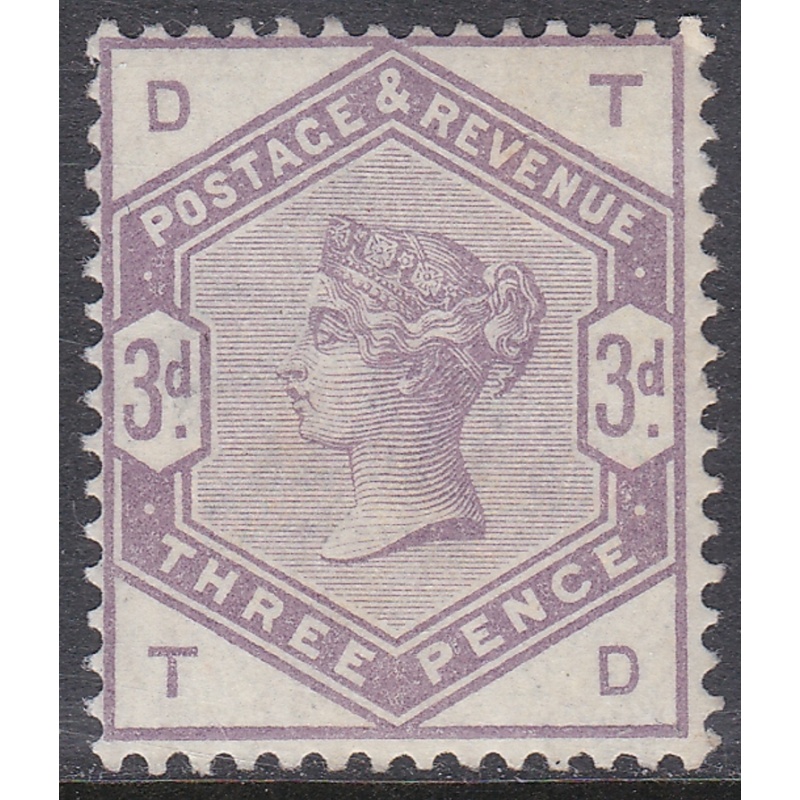 Sg 191 3d Lilac from Lilac  Green issue lettered T-D UNMOUNTED MINT MNH