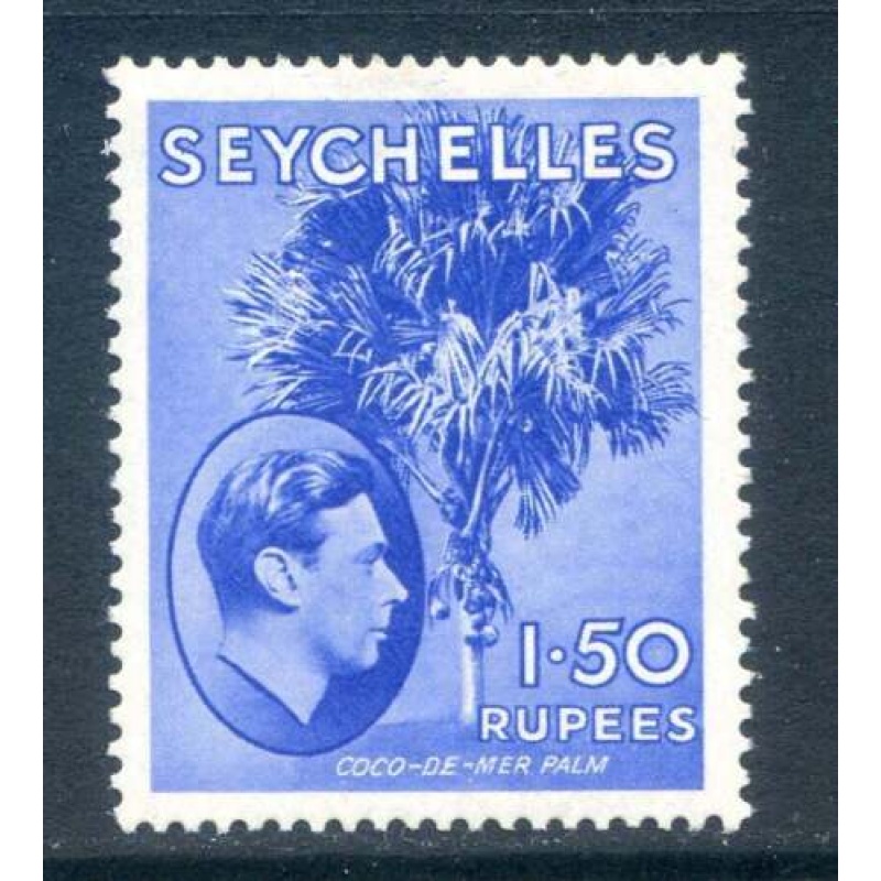 Seychelles 1r 50 Ultramarine SG147 Mounted Mint